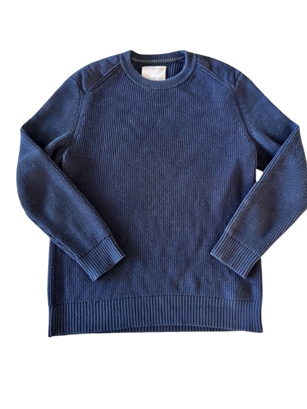 Banana Republic Heritage Collection Navy Knit Sweater Cotton Crewneck Men’s L